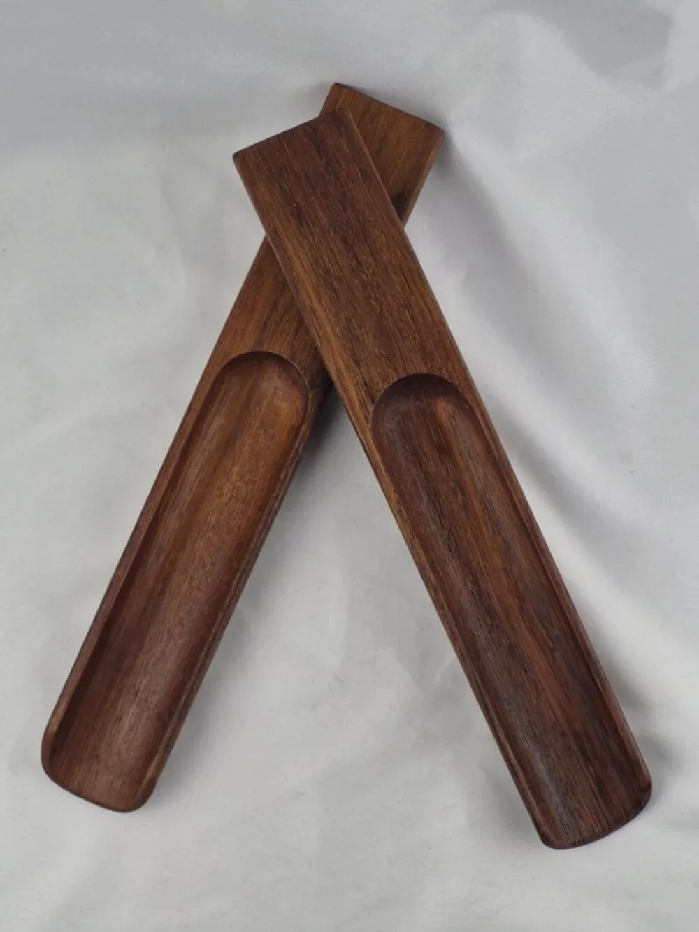 Mid-Century Modern Dansk Ellipse Teak Salad Servers by Jens Quistgaard